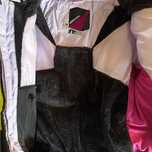 Armada Down Ski Jacket with powder skirt- Black, Green, Lavender - Picture 5 of 7